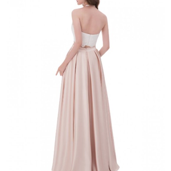 2 Piece Prom Dress US 0 - Picture 2 of 2